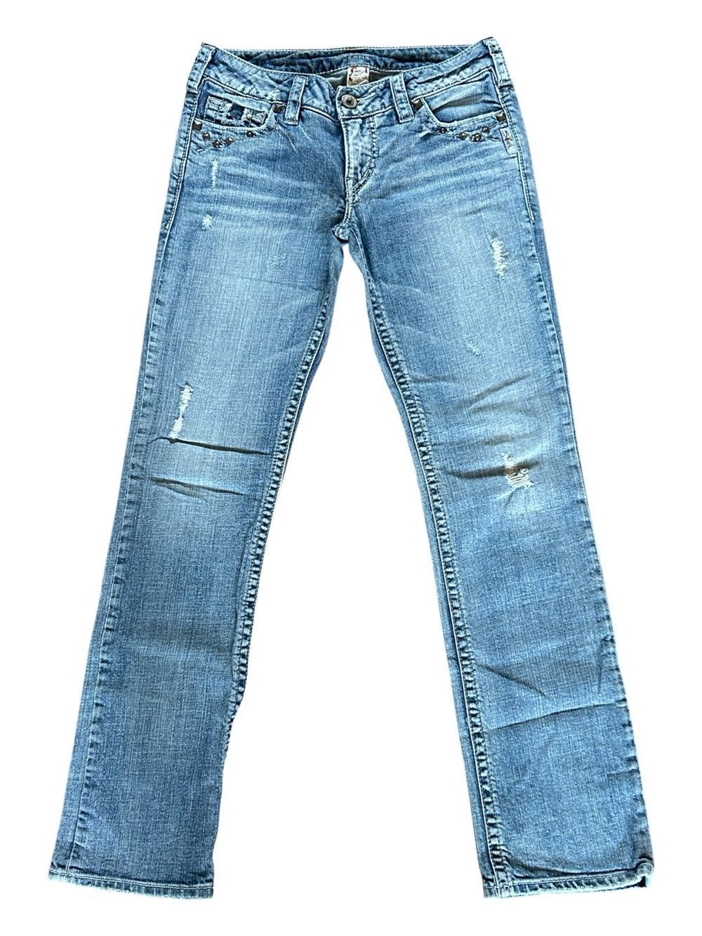 Silver Lydia Straight Jeans